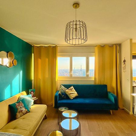 Vue Panoramique Sur Paris : Sublime Appartement Au Centre De Courbevoie Buitenkant foto