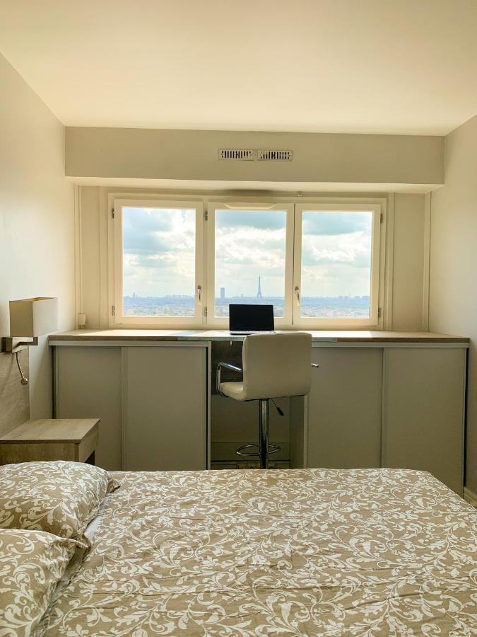 Vue Panoramique Sur Paris : Sublime Appartement Au Centre De Courbevoie Buitenkant foto