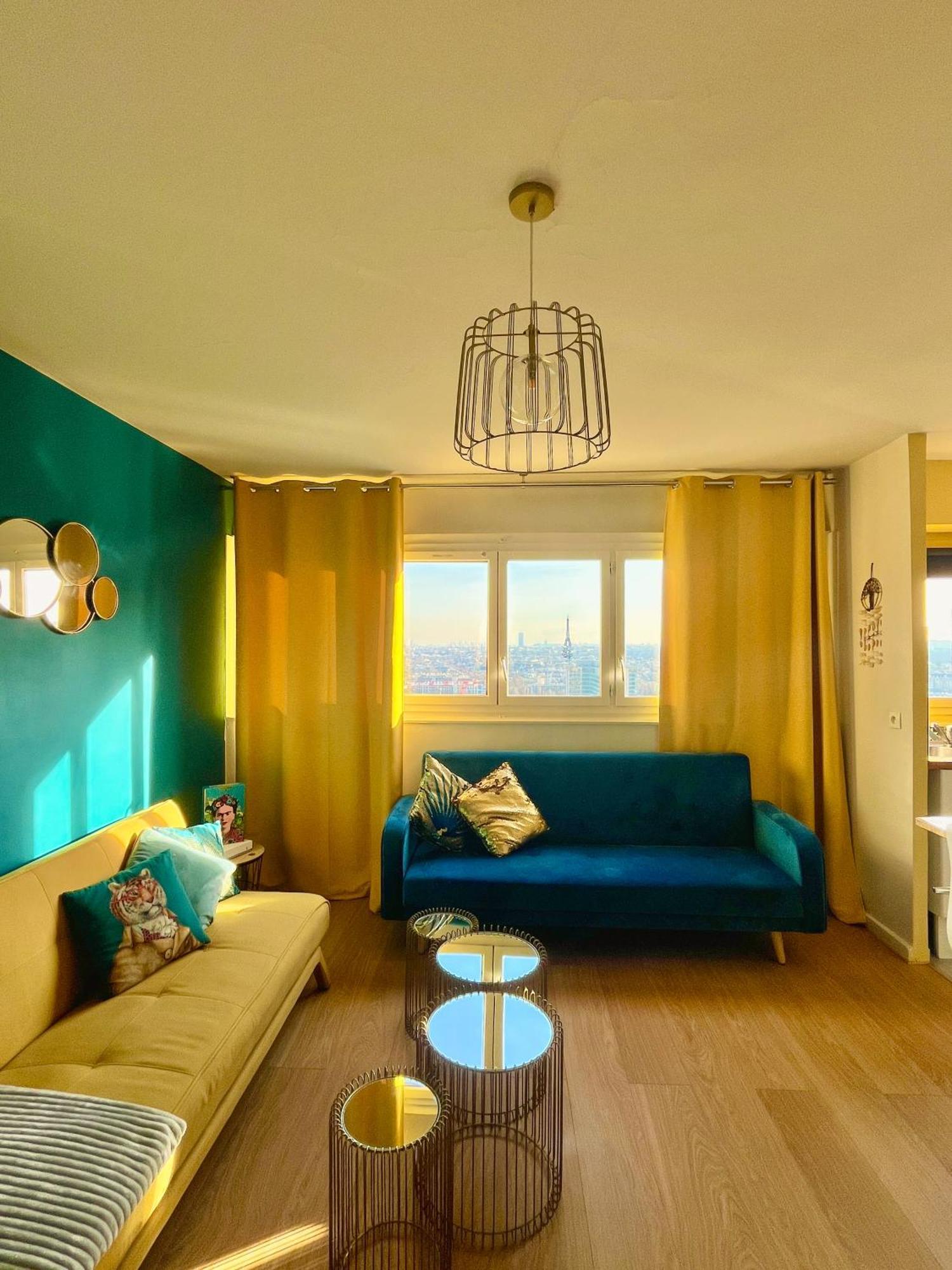 Vue Panoramique Sur Paris : Sublime Appartement Au Centre De Courbevoie Buitenkant foto